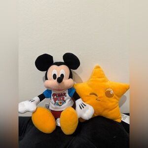 Disney Mickey Mouse and Star Plush Duo - Pixar Pier